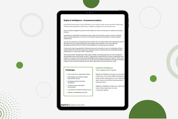 Digital.ai Resumo do produto de inteligência