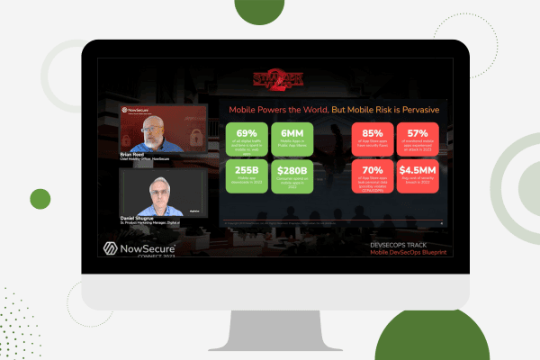 NowSecure DevSecOps Rastrear: Celular DevSecOps SafePrograma Blueprint