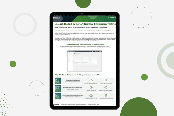 Liberte todo o poder do Digital.ai Continuous Testing