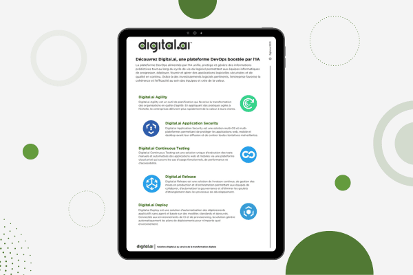 Entdecken Sie Digital.ai, eine Plattform DevOps boostée par l'IA