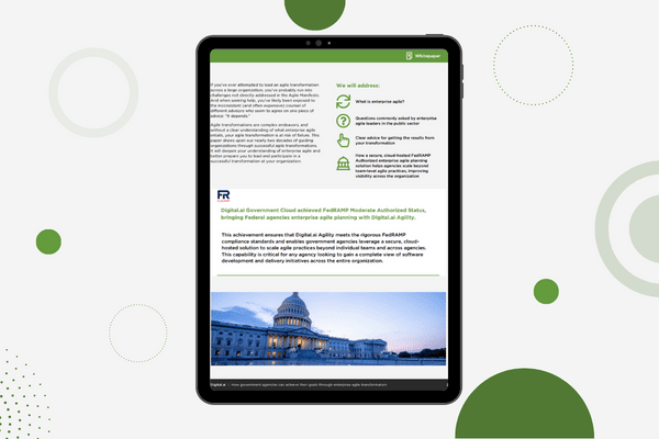 Como as Agências Governamentais podem alcançar seus objetivos por meio da transformação Agile empresarial